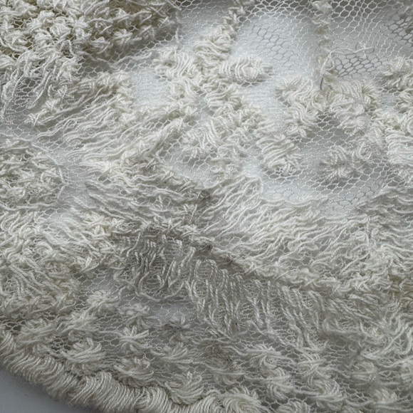 Tea n Rose Edwardian Inspired Elegant Lace and Crochet Maxi Dress in Cream,Large - Picture 10 of 17